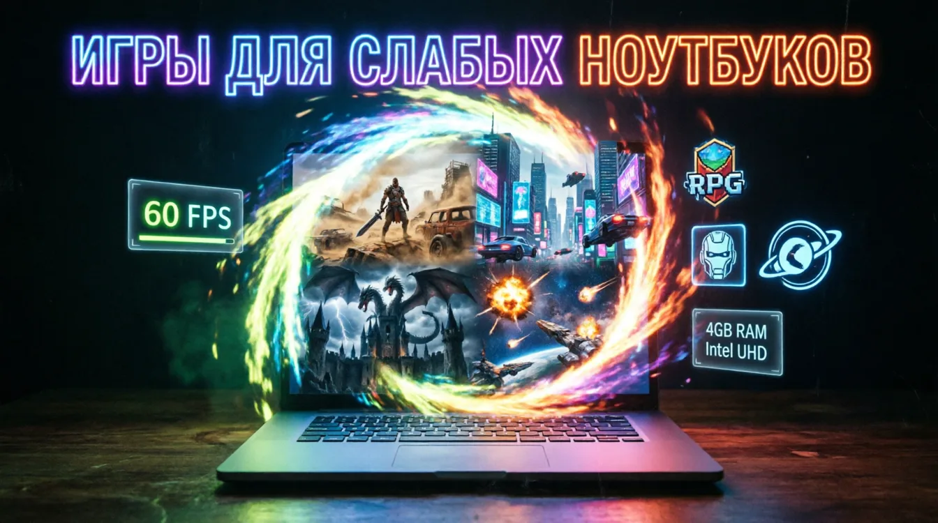 Игры для слабых ноутбуков 2026: полный гид — что реально запустится